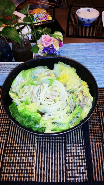 超簡単!!白菜と豚バラのミルフィーユ蒸しの写真