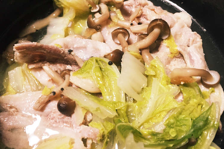 白菜 豚肉 きのこ 秋冬に美味しい煮物 レシピ 作り方 By マイとクロの幸せ生活 クックパッド