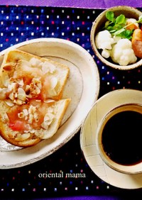 ココナッツオイル＆メープルの林檎トースト