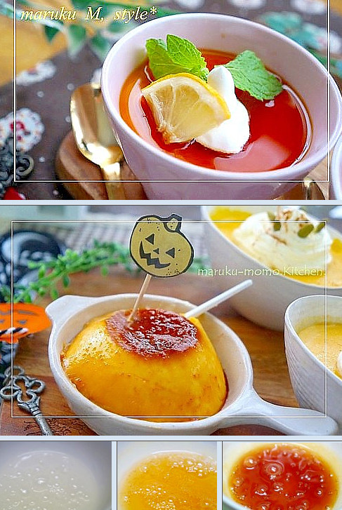 桃のブレッドプディング カラメルソース添え レシピ