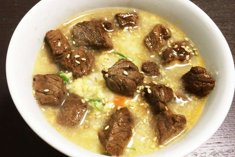 焼肉屋さんのピリ辛カルビクッパ レシピ 作り方 By あんこ93 クックパッド 簡単おいしいみんなのレシピが352万品