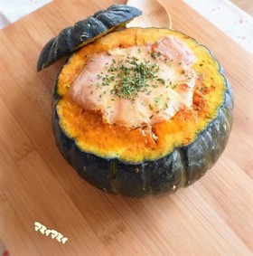 レンジでチン&坊ちゃん南瓜のオープン焼き