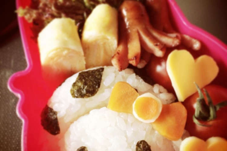 キャラ弁 牛の着ぐるみ キティちゃん レシピ 作り方 By Kitchen K クックパッド 簡単おいしいみんなのレシピが361万品