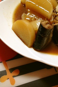 秋刀魚と大根の韓国風煮