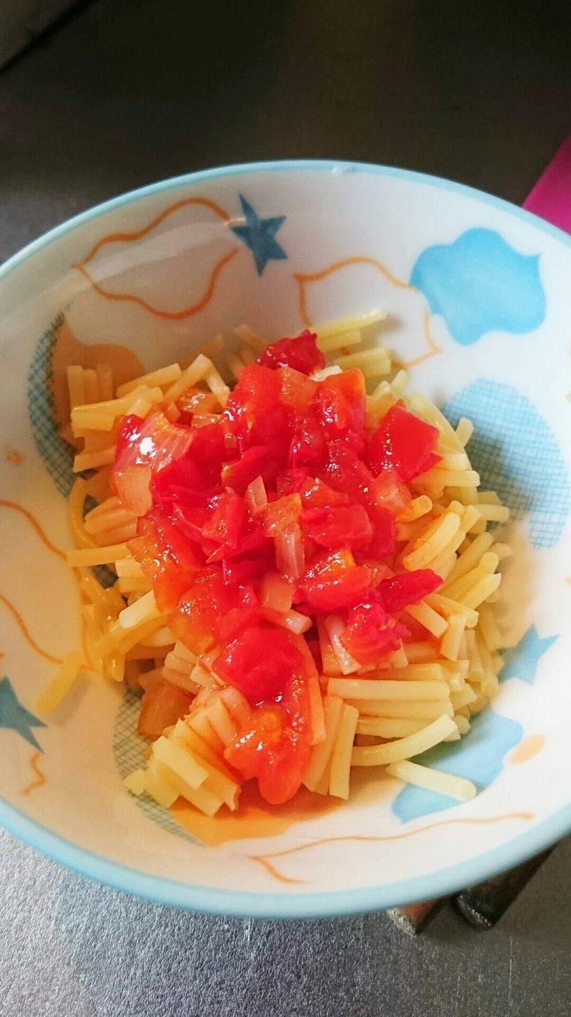 離乳食 トマトパスタの画像