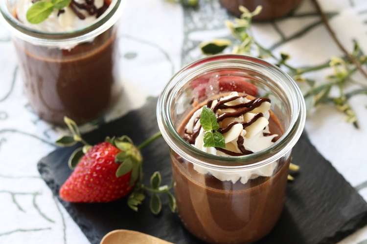 冷やすだけ 濃厚チョコレートプリン レシピ 作り方 By アンジェ公式キッチン クックパッド 簡単おいしいみんなのレシピが356万品