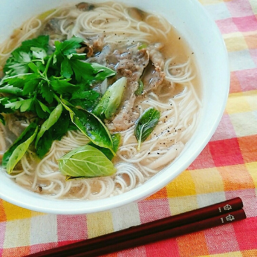 まるでフォー⭐牛肉にゅうめんの画像