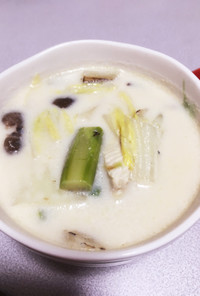 簡単^_^ポカポカ豆乳スープ