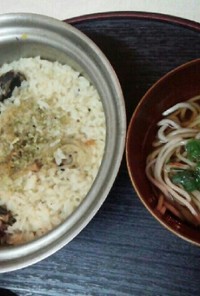 サンマ粥と蕎麦（血管ダイエット食963）