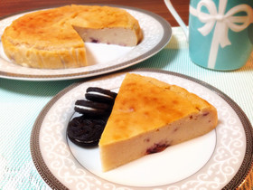 簡単*ブルーベリーヨーグルトチーズケーキ