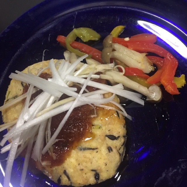 【ﾍﾙｼｵ】豆腐ﾊﾞｰｸﾞ&蒸し野菜の画像