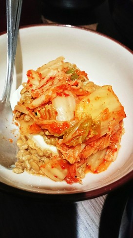 糖質制限!キムチ納豆腐♪