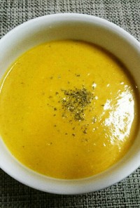 かぼちゃとにんじんの豆乳スープ