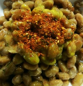 納豆七味唐辛子でカプサイシン旨辛アレンジ
