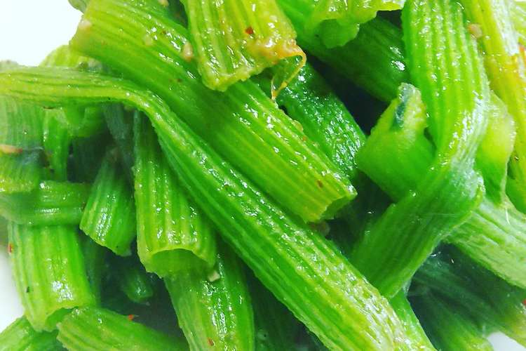 カボチャの茎の中華炒め レシピ 作り方 By 齋藤郁子 クックパッド 簡単おいしいみんなのレシピが358万品