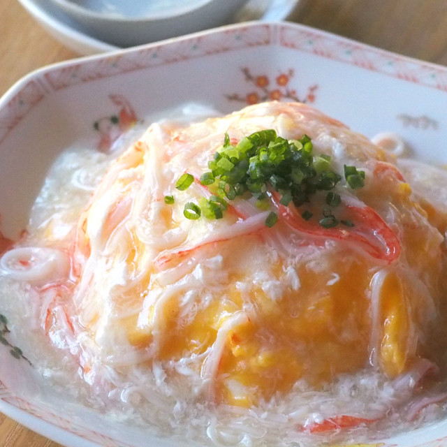 ５分で ふわふわ塩あんかけの天津飯 レシピ 作り方 By Emyo クックパッド 簡単おいしいみんなのレシピが354万品