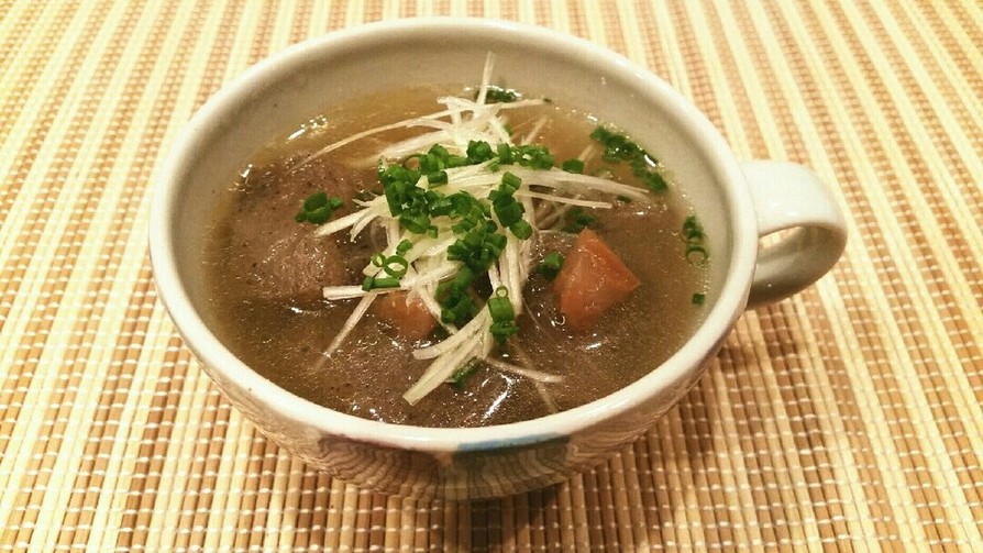簡単♡ダシダで蒟蒻スープ♡の画像