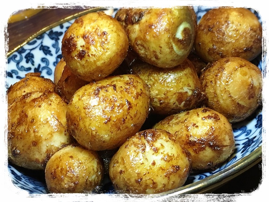 『簡単おつまみ』里芋の胡麻油揚げ焼きの画像