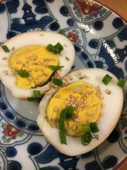 ダシダにんにく醤油ゆでたまごの写真