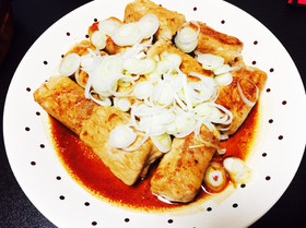 ダイエット中に!肉巻き厚揚げの生姜焼き