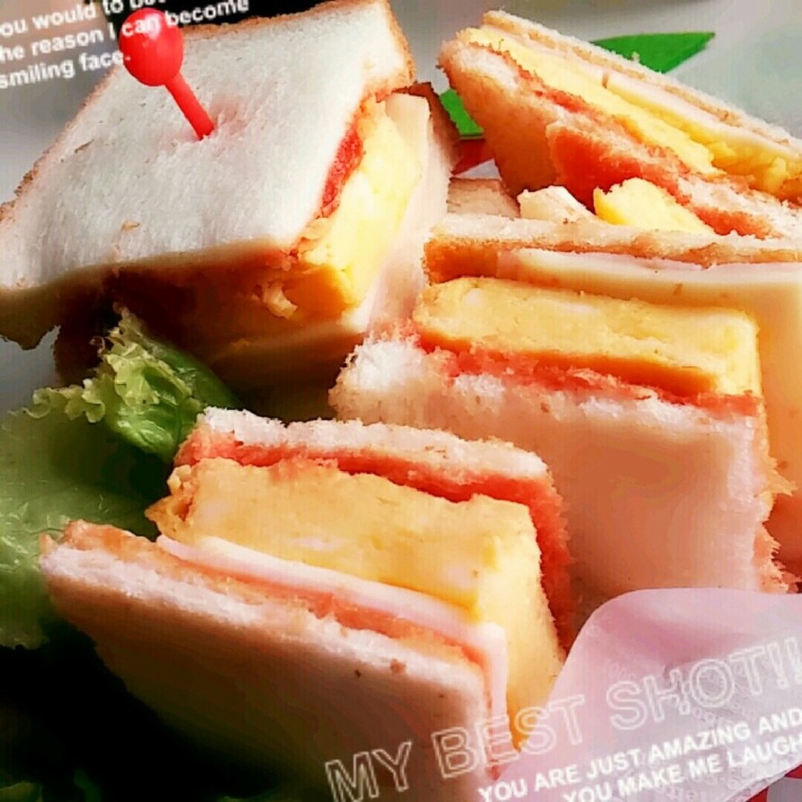 簡単♥卵ホットサンドイッチの画像