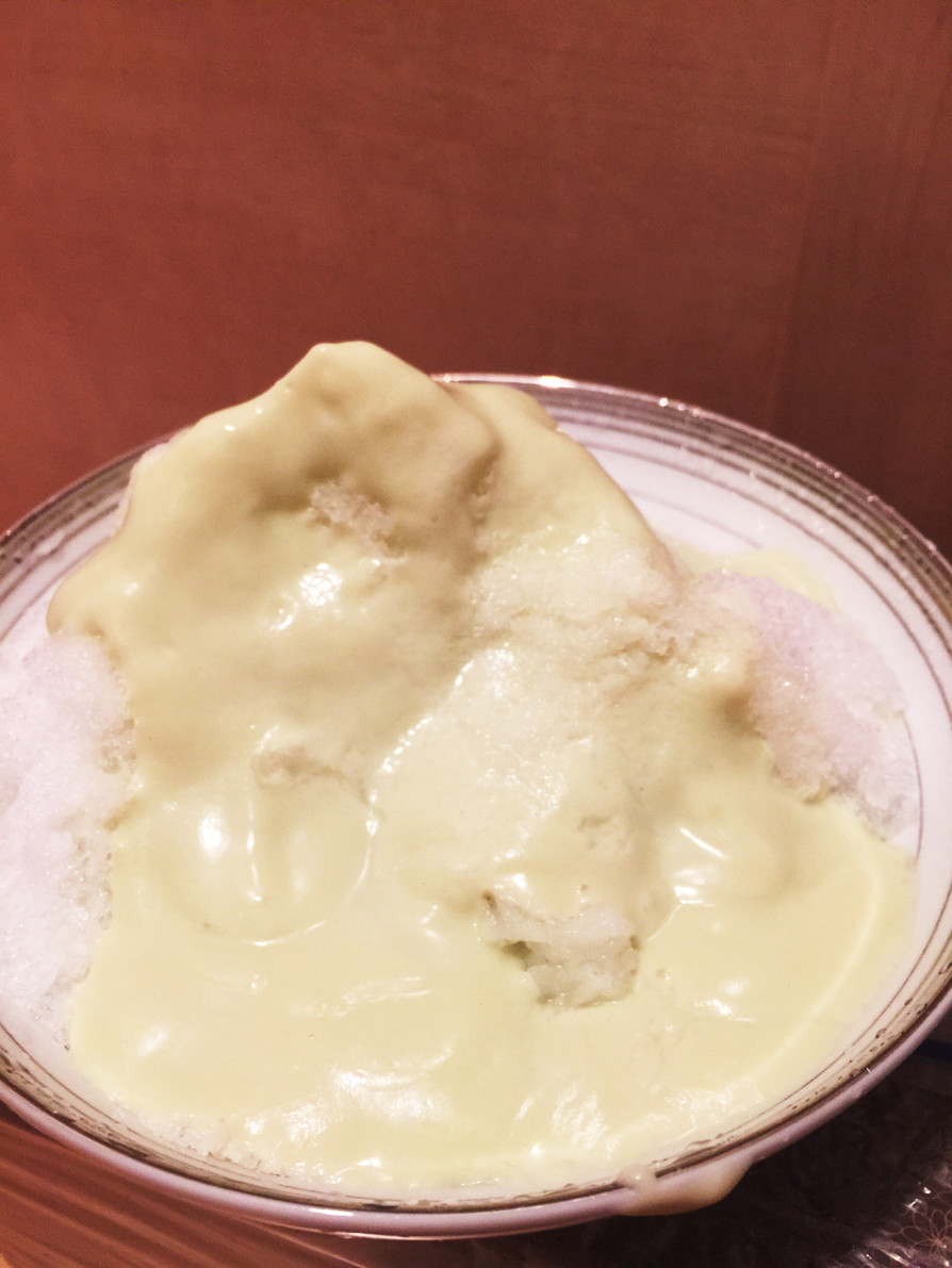 ヘルシー濃厚☆アボカド豆腐クリームかき氷の画像
