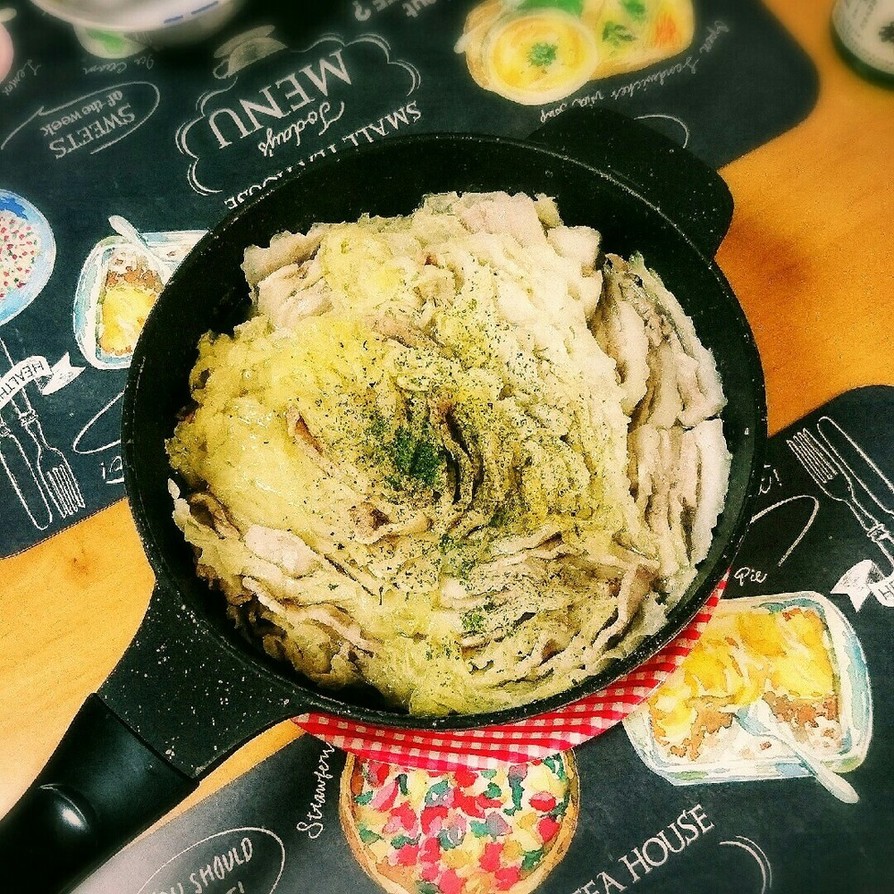 豚バラ肉と白菜の洋風ミルフィーユ鍋の画像