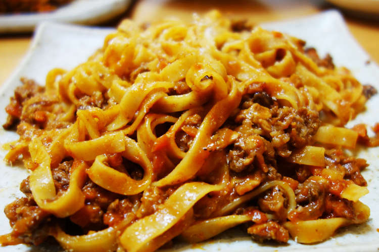 超あらびきミートソース 肉の食感保証付き レシピ 作り方 By 犬魚2 クックパッド 簡単おいしいみんなのレシピが356万品