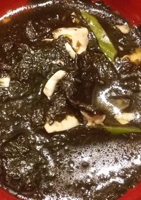 黒ごまたっぷり海苔スープ