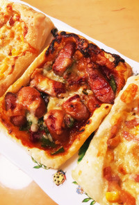 パイシートで作る2種の簡単ピザ