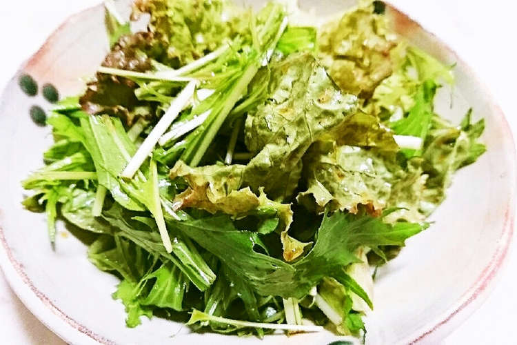 水菜とサニーレタスのサラダ レシピ 作り方 By うさこのおうち クックパッド 簡単おいしいみんなのレシピが367万品
