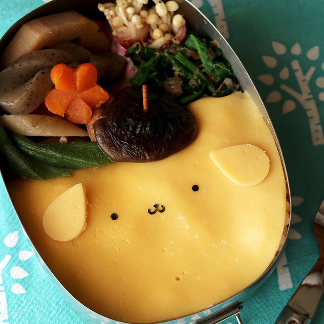 オムライスでポムポムプリンのキャラ弁 レシピ 作り方 By みやきっちん クックパッド 簡単おいしいみんなのレシピが360万品