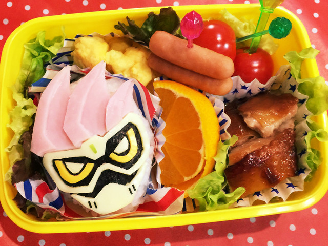 仮面ライダーエグゼイド キャラ弁男の子 レシピ 作り方 By クックre 10 クックパッド 簡単おいしいみんなのレシピが365万品