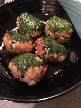 大葉の鳥ひき肉ハンバーグ