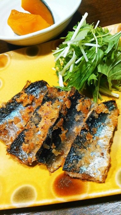 秋刀魚のマスタード焼きの写真