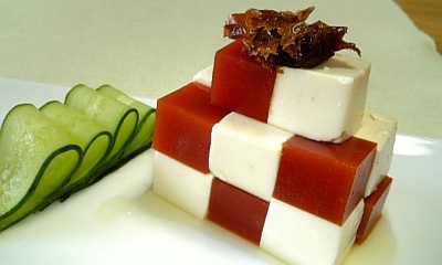 トマト寒天と豆腐のコロコロサラダの画像