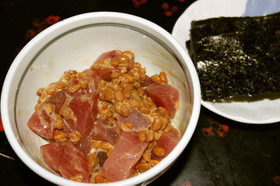 お酒の肴に✩マグロ納豆