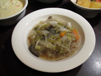 冬野菜のトロトロスープの写真