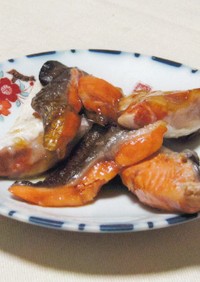 鮭のカマ酢煮