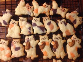 三色がキュートなミケ猫クッキー