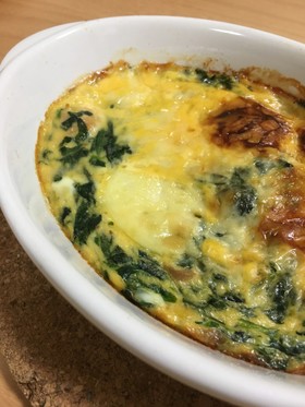 ほうれん草のキッシュ。シチューアレンジ☆
