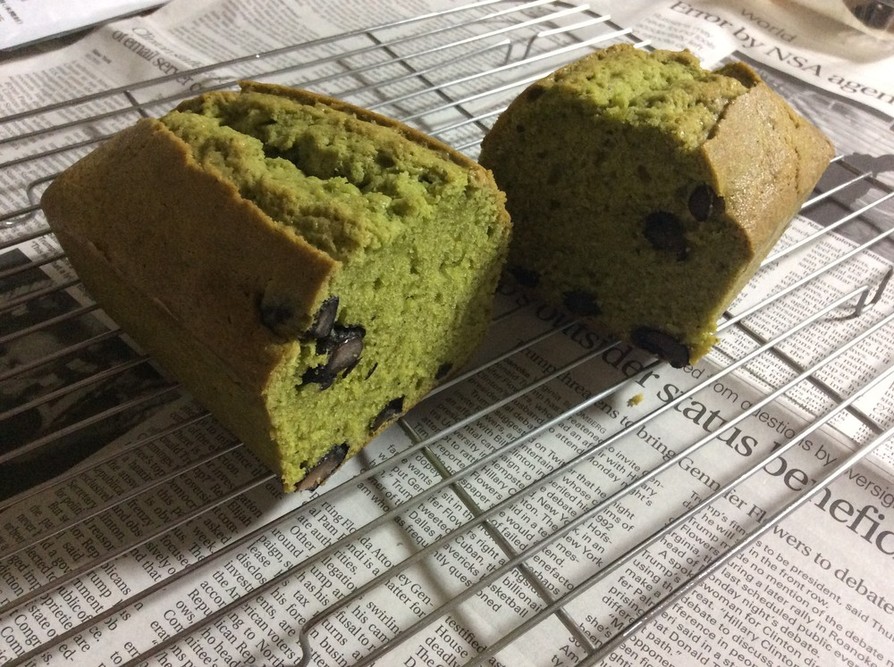 ♡抹茶と甘納豆のパウンドケーキ♡の画像