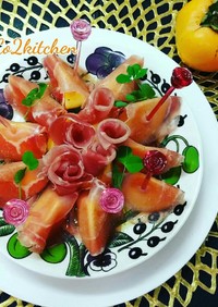【美レシピ】生ハムと柿のアンティパスト♥