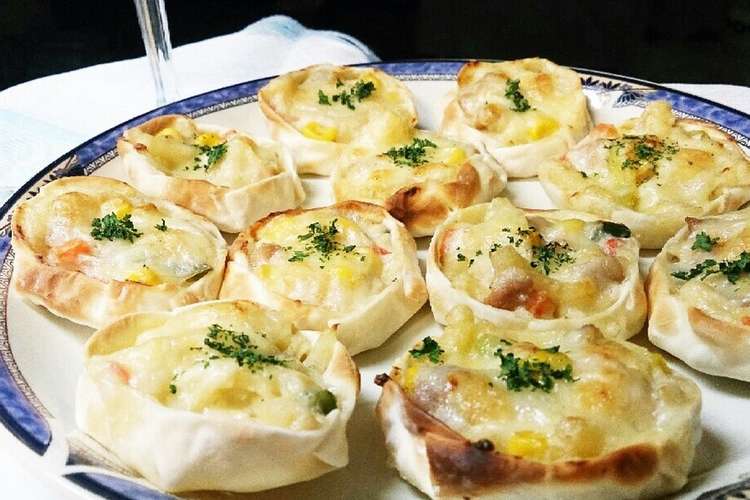 おもてなしに 餃子の皮で カップグラタン レシピ 作り方 By 2525招き猫 クックパッド 簡単おいしいみんなのレシピが352万品