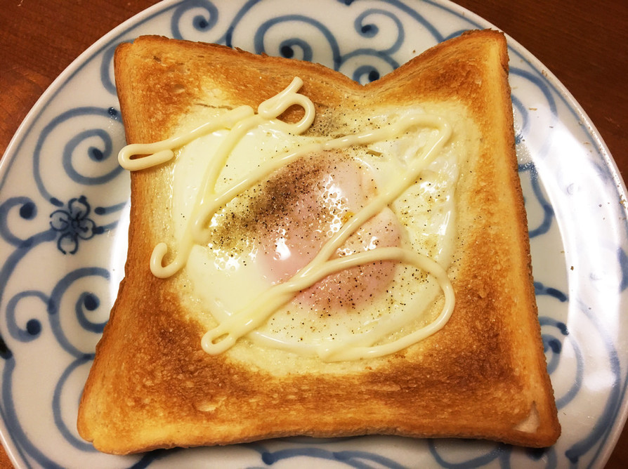 トースターで！簡単半熟目玉焼きトーストの画像