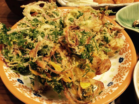 さくさく♡人参葉のかき揚げ(*´∀`*)