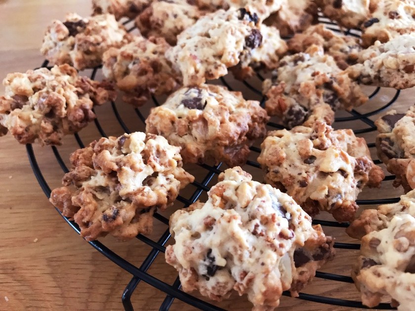 チョコレートチップクッキーグラノーラバーのレシピ