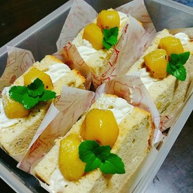 栗づくしのシフォンケーキ★