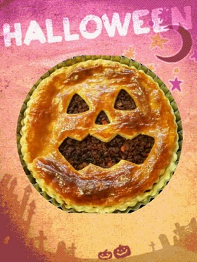 ハロウィンに♡おばけのミートパイ