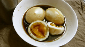 最短10分電子レンジで即席漬け玉子